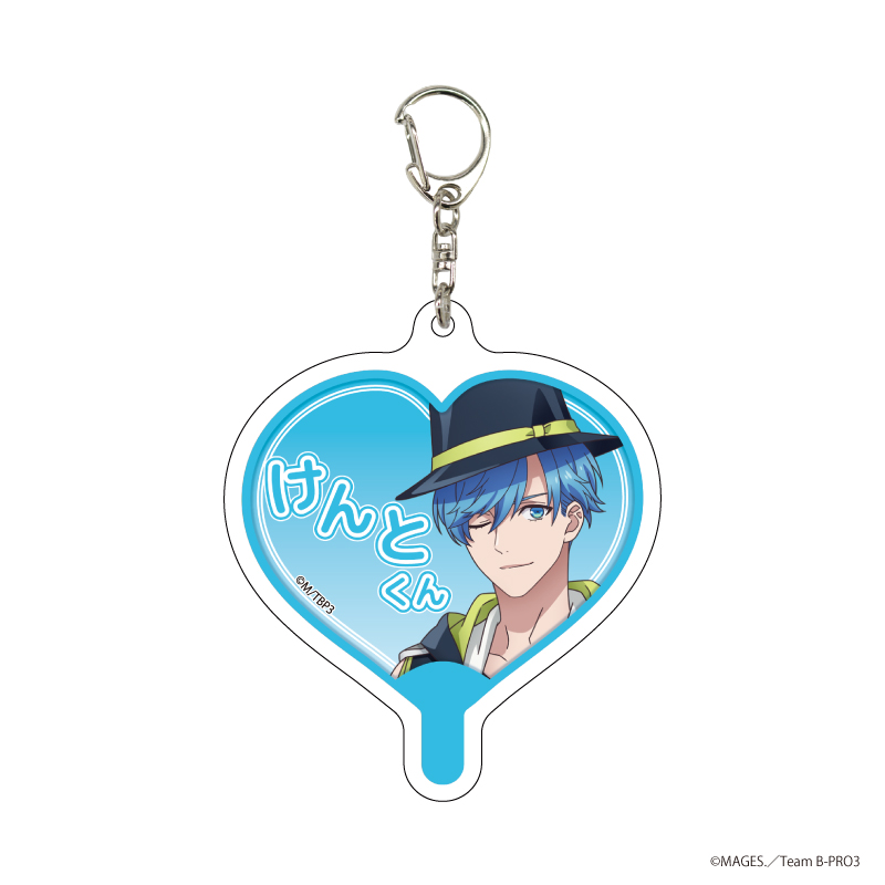 『B-PROJECT ～熱烈＊ラブコール』TSUTAYA POP UP SHOPのグッズ、トレーディングアクリルキーホルダーです。