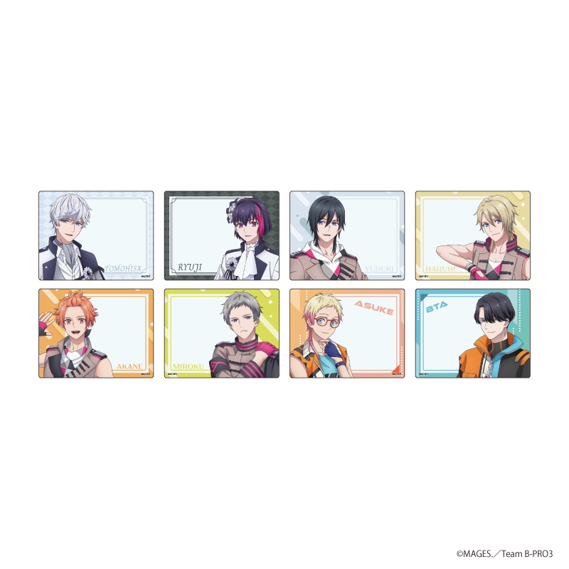 『B-PROJECT ～熱烈＊ラブコール』TSUTAYA POP UP SHOPのグッズ、トレーディングアクリルカードです。