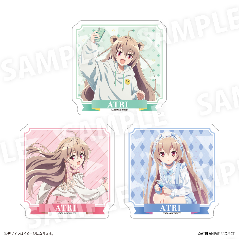 アニメ『ATRI -My Dear Moments-』POP UP SHOPのグッズ、ステッカー　全3種です。